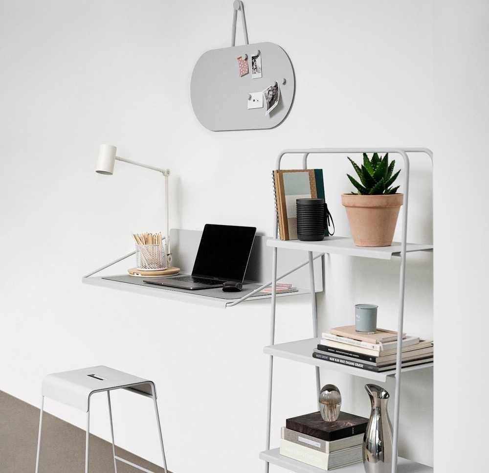 Zone Denmark A-Bulletin Kovová nástěnka , světle šedá