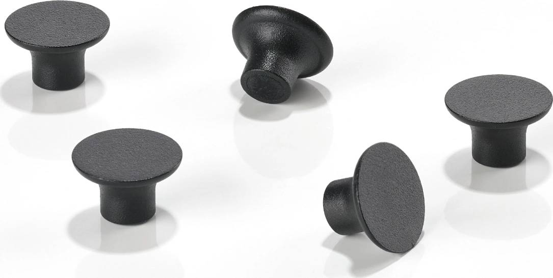 Zone Denmark A-Bulletin Sada magnetů k nástěnce , 5 ks, černé