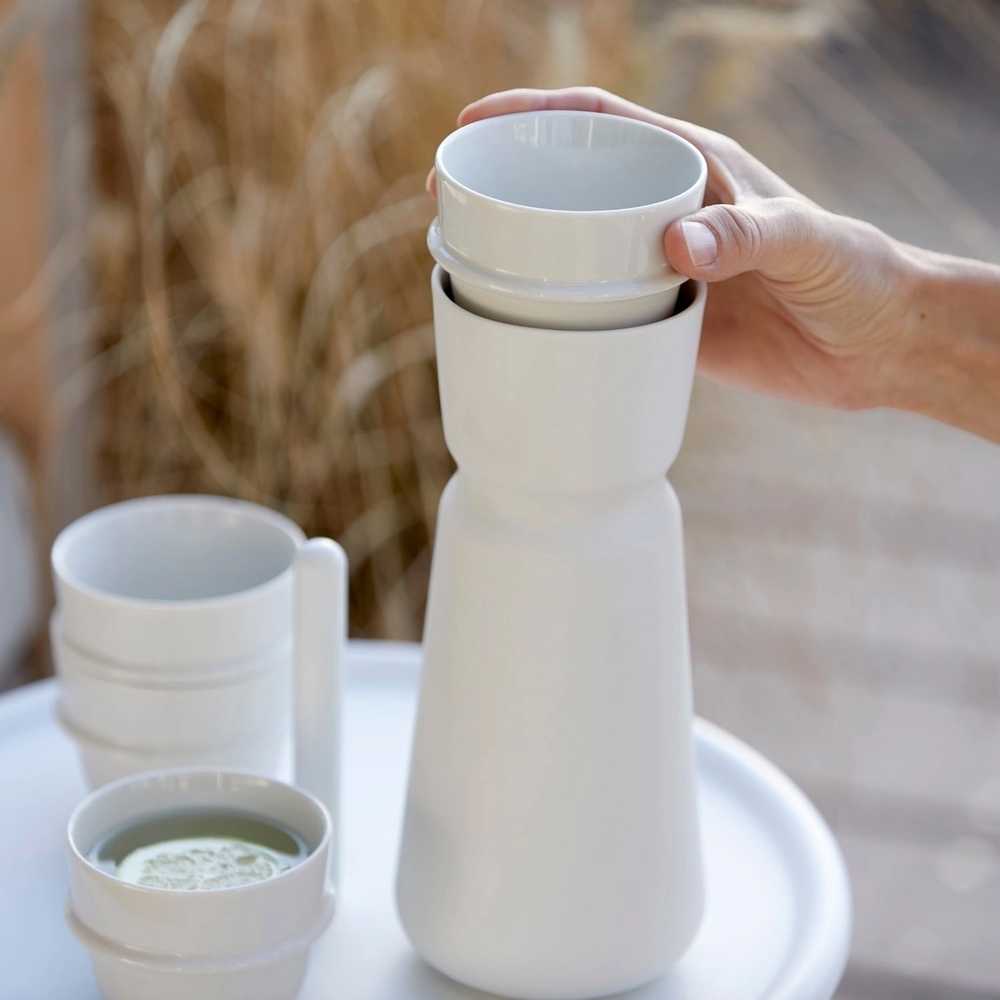 Zone Denmark Inu Kameninová karafa s hrnkem , 0.7 l