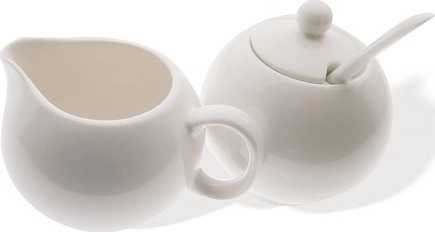 Maxwell & Williams White Basics Cukřenka a nádoba na smetanu