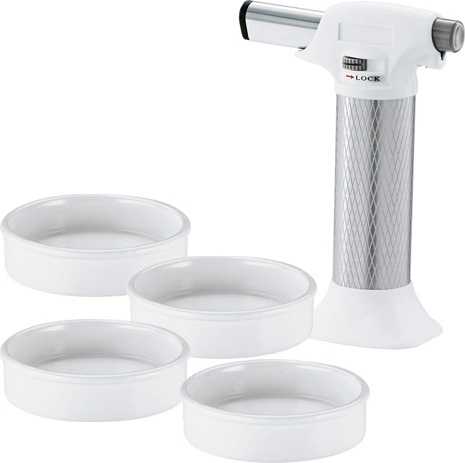 Rösle Cukrářská plynová pistole na Creme Brulee sada 5 dílů