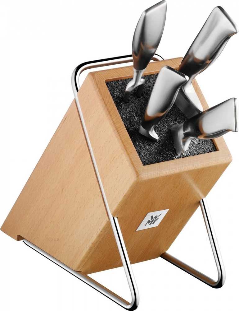 WMF Blok na nože, bukový, se štětinami
