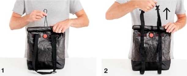 Lékué Termotaška na svačinový box, Backpack to go, černá