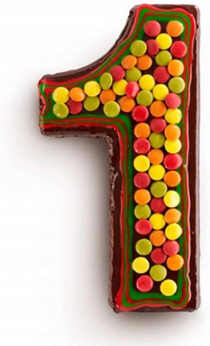 Lékué Silikonová forma na dort ve tvaru čísla 1, červená