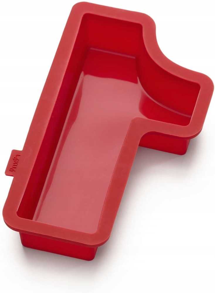 Lékué Silikonová forma na dort ve tvaru čísla 1, červená