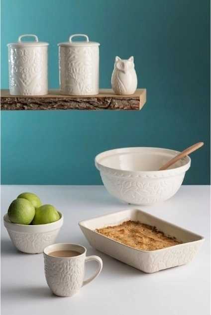 Mason Cash In the Forest Miska na puding , 16 cm, bílá