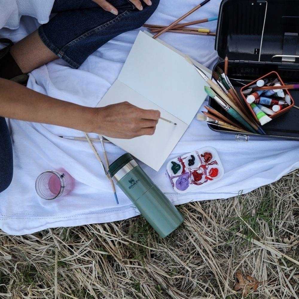 Stanley NeverLeak™ Termohrnek Classic , 350 ml, Hammertone Ice