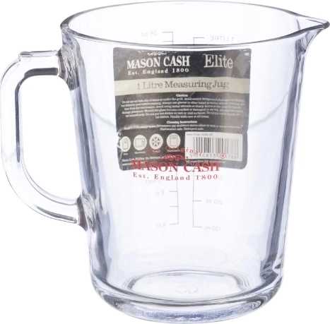 Mason Cash Classic Collection Skleněná odměrka s nálevkou, 1 l