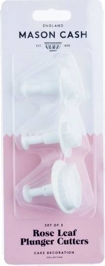 Mason Cash Floral Cutters Sada pístových vykrajovátek růžových lístků , 3 ks