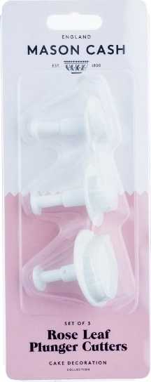 Mason Cash Floral Cutters Sada pístových vykrajovátek růžových lístků , 3 ks