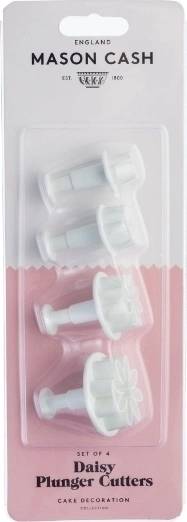 Mason Cash Floral Cutters Sada pístových vykrajovátek kopretin , 4 ks