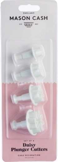 Mason Cash Floral Cutters Sada pístových vykrajovátek kopretin , 4 ks