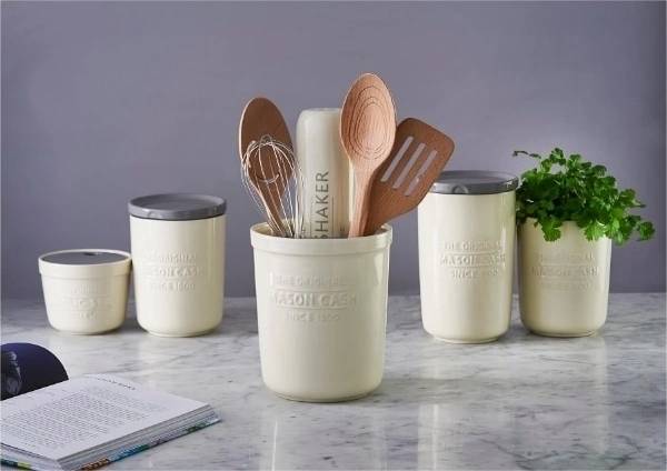 Mason Cash Innovative Kitchen Dóza na potraviny , 1 l, bílá