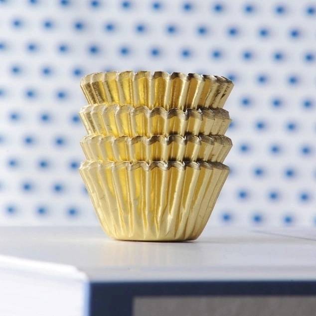 Mason Cash Cupcake Cases Sada papírových mini košíčků , 40 ks, zlaté