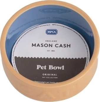 Mason Cash Pet Cane Cat Miska pro kočky s nápisem Ø 13 cm , světle hnědá/modrá