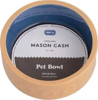 Mason Cash Pet Cane Dog Miska pro psy s nápisem Ø 13 cm , světle hnědá/modrá
