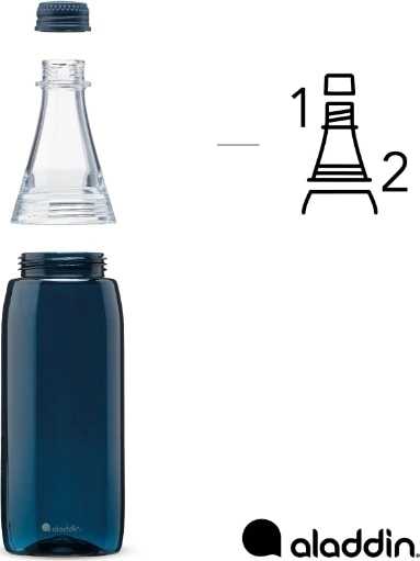 Aladdin Fresco Twist & Go Plastová láhev , 700 ml, tmavě modrá