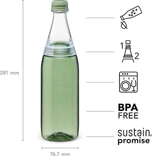 Aladdin Fresco Twist & Go Plastová láhev , 700 ml, šalvějová