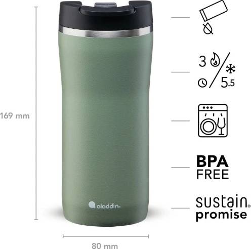 Aladdin Mocca Thermavac™ Vakuový termohrnek , Leak-Lock™ 350 ml, šalvějový