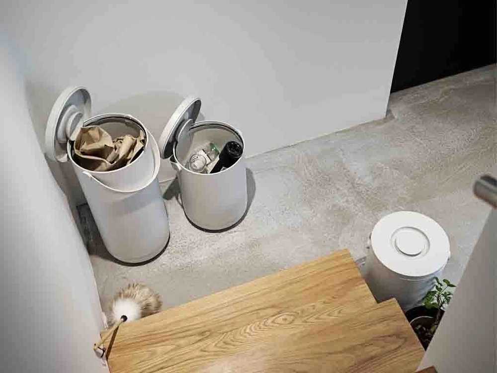 Zone Denmark Kuchyňský koš na bio odpad 15l Circular Warm Grey