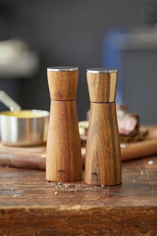 Holm Sada mlýnků na sůl & pepř 20.5 cm Akáciové dřevo