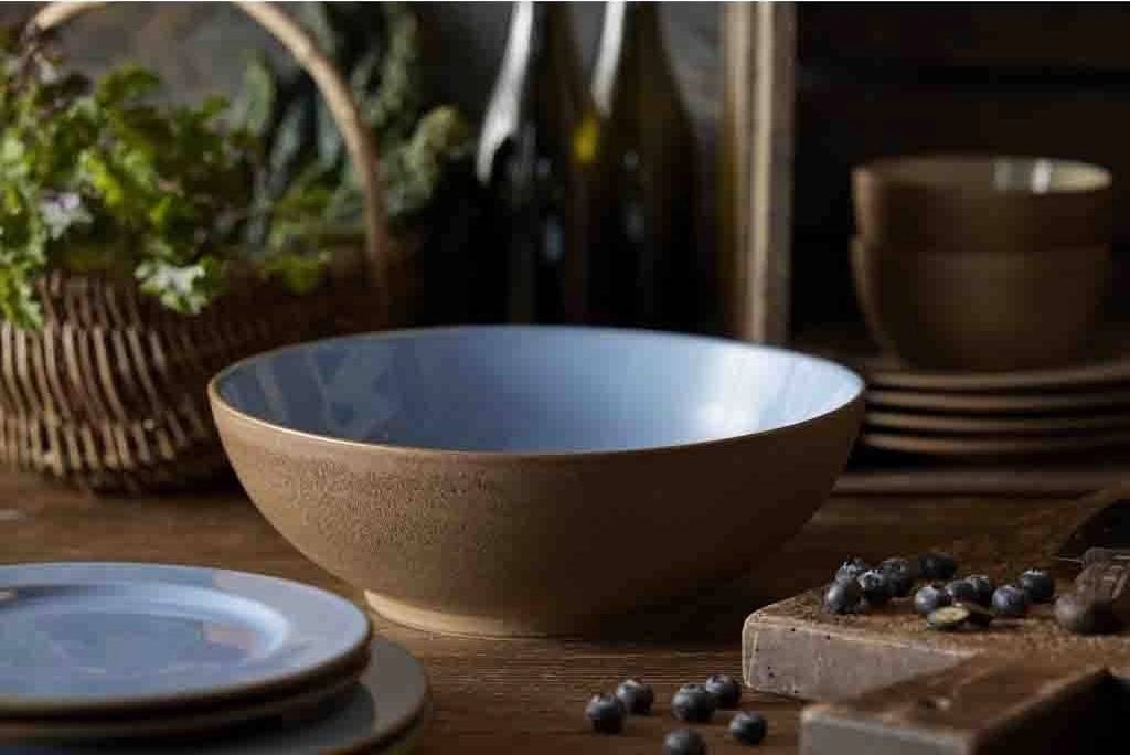 Bitz Mělký talíř 27 cm Wood/Ocean