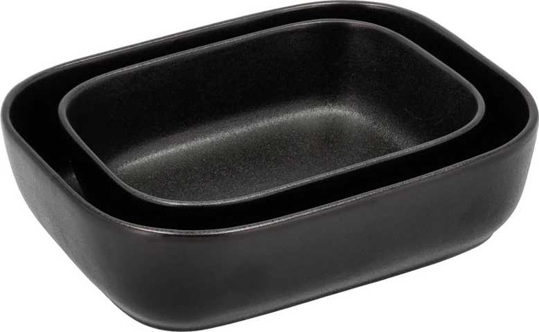 Holm Sada 2 zapékacích mís kamenina black