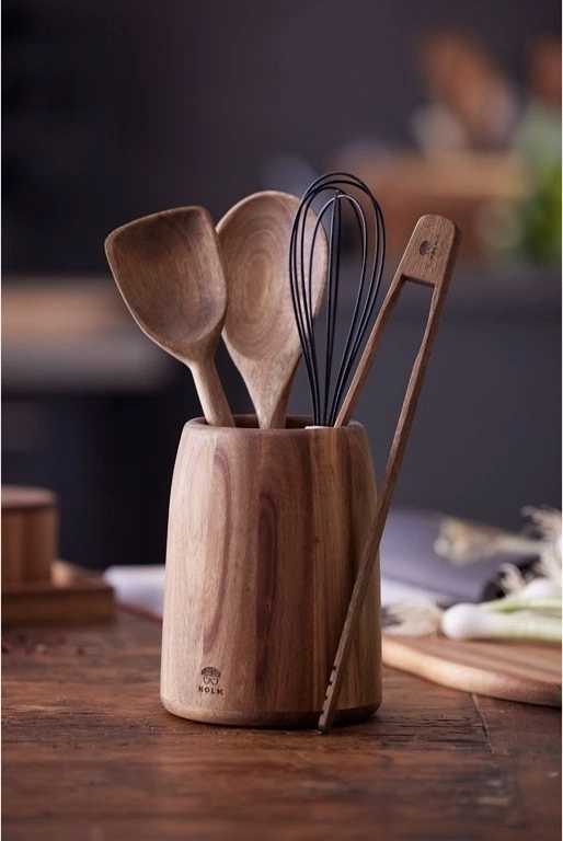 Holm Kuchyňské kleště 30x6 cm akáciové dřevo