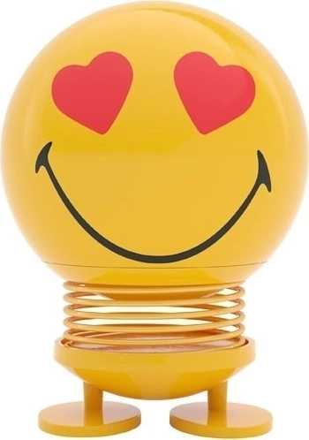 Hoptimist Figurka smajlík love l žlutá