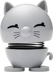 Hoptimist Figurka kočka světle šedá