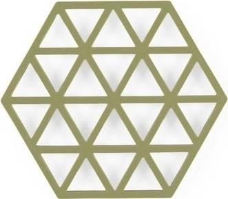 Zone Denmark Silikonová podložka pod horké triangles sage