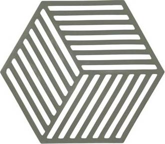 Zone Denmark Silikonová podložka pod horké hexagon olive taupe