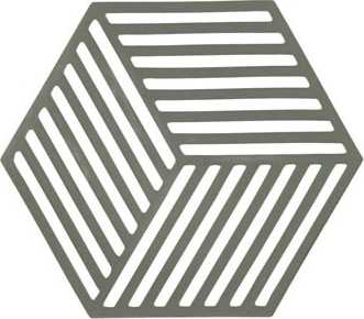 Zone Denmark Silikonová podložka pod horké hexagon olive taupe