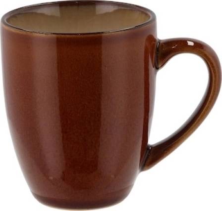 Bitz Lesklý hrnek s ouškem 30cl amber/cream