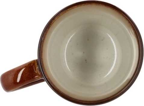 Bitz Lesklý hrnek s ouškem 30cl amber/cream