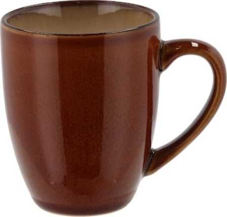 Bitz Lesklý hrnek s ouškem 30cl amber/cream