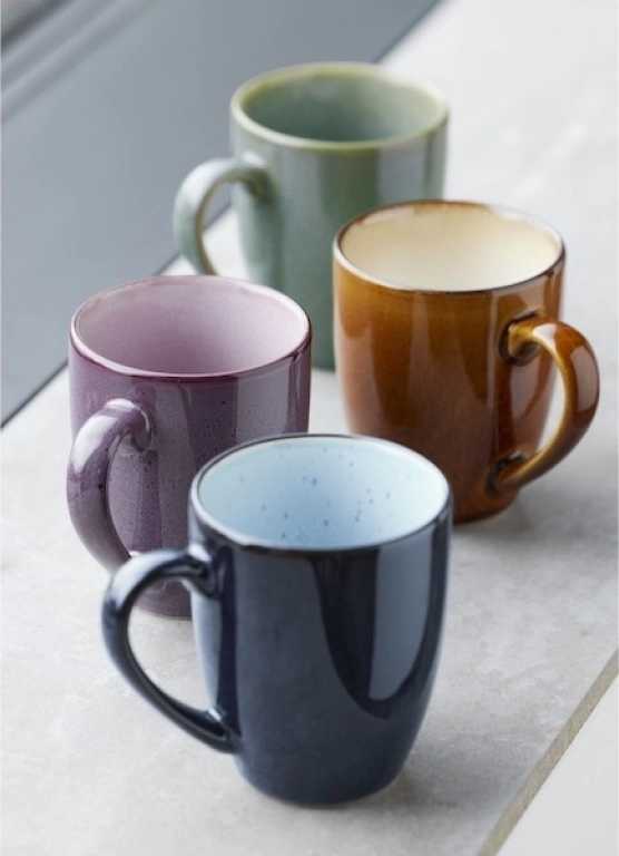 Bitz Lesklý hrnek s ouškem 30cl dark green/light green