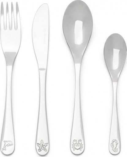 Zilverstad Dětská sada příborů podmořský život (4ks)