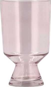 Villa Collection Váza drum 12 x 19,5 cm pink glass