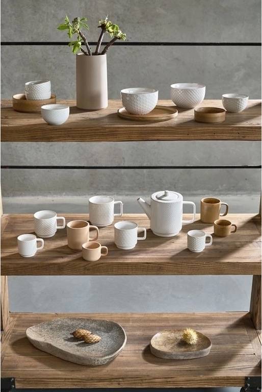 Villa Collection Porcelánový hrnek na espresso fjord 0,1l cream (sada 2 ks)