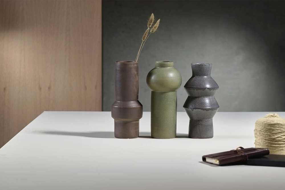 Villa Collection Váza rost 14x30cm green