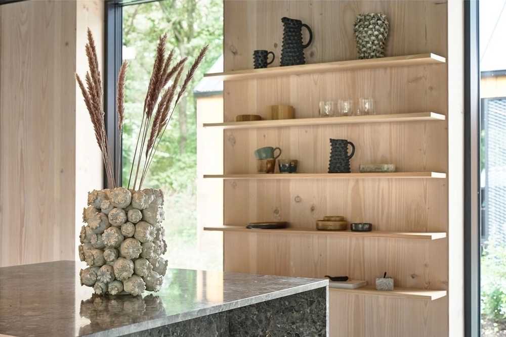 Villa Collection Váza/květináč elha 32cm cream