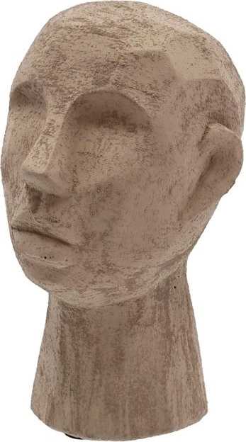 Villa Collection Figurka hlava talvik greybrown 30cm
