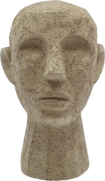 Villa Collection Figurka hlava talvik light olive green 30cm