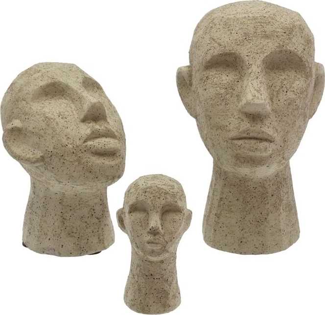 Villa Collection Figurka hlava talvik light olive green 30cm