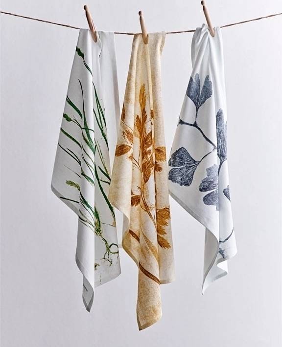 Södahl Kuchyňská utěrka z organické bavlny 50x70 ginko