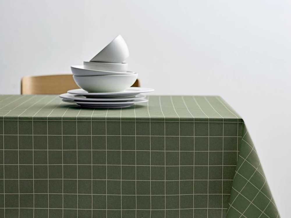 Södahl Akrylový ubrus s protiskluzovou úpravou 140 cm (role 20m) minimal olive