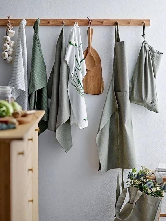 Södahl Kuchyňská utěrka z organické bavlny 50x70 chambray organic olive