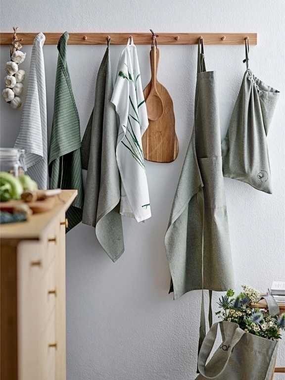 Södahl Kuchyňská utěrka z organické bavlny 50x70 chambray organic olive