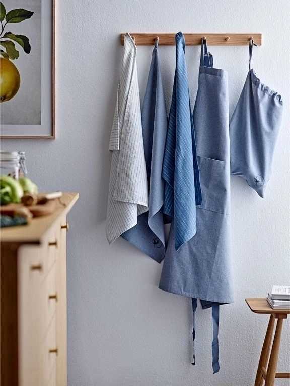 Södahl Kuchyňská zástěra z organické bavlny 70x90 chambray organic china blue